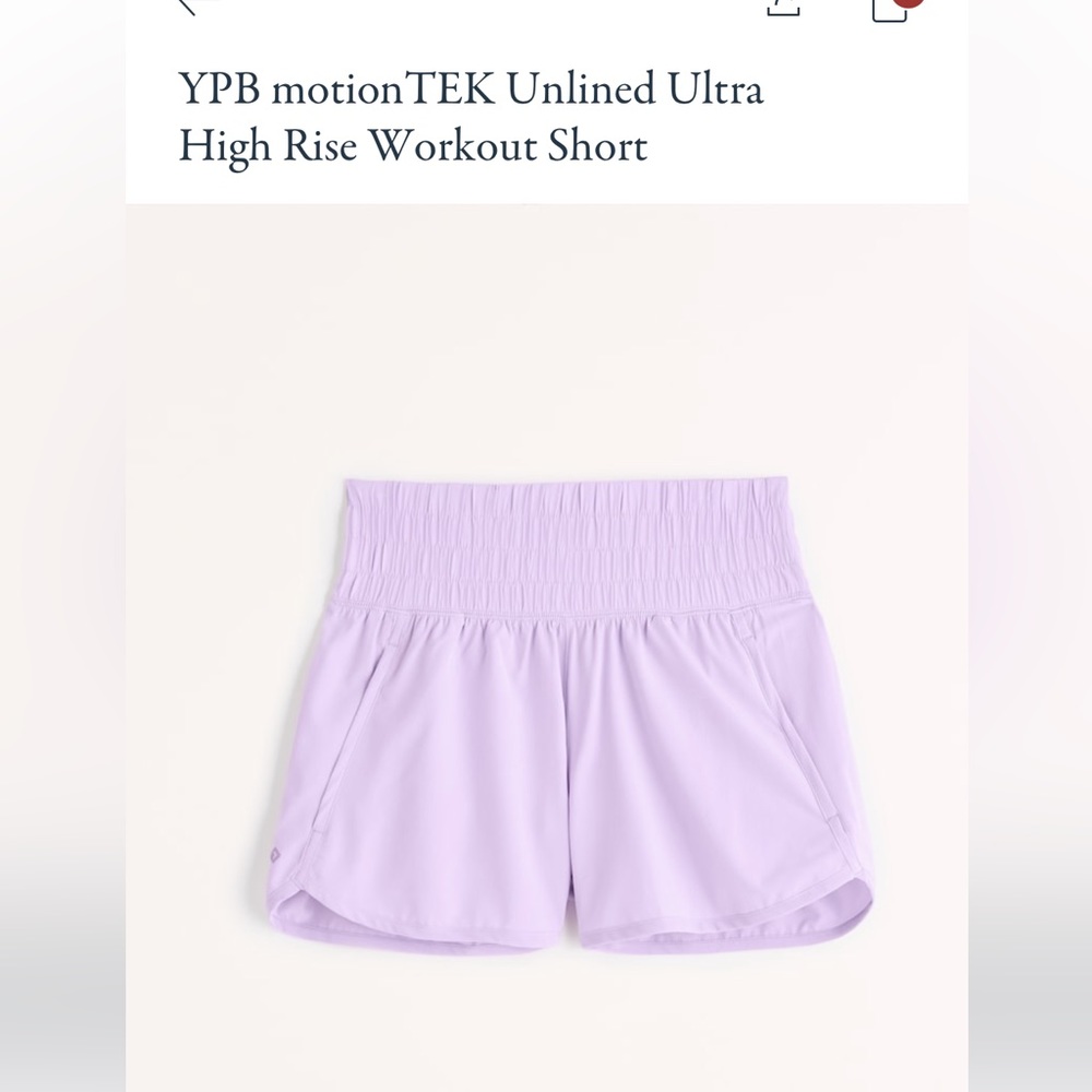 Abercrombie YPB unlined workout short